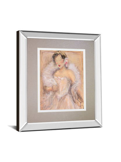 Stole My Heart I By Dupre - Mirror Framed Print Wall Art - Pink