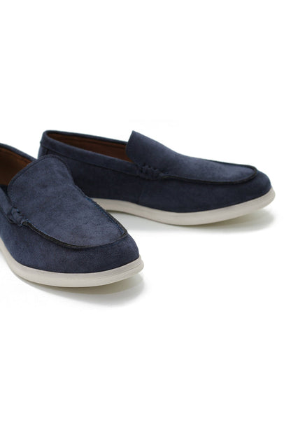 SUEDE FAUX LEATHER MOCCASINS