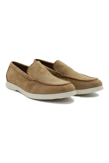 SUEDE FAUX LEATHER MOCCASINS