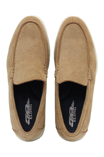 SUEDE FAUX LEATHER MOCCASINS
