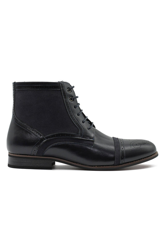 SUEDE & LEATHER TWO TONE BROGUES