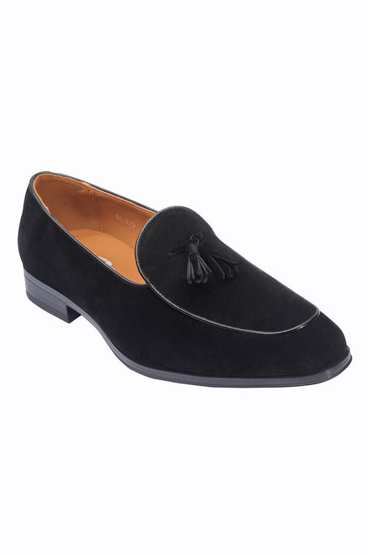 SUEDE TASSEL LOAFERS