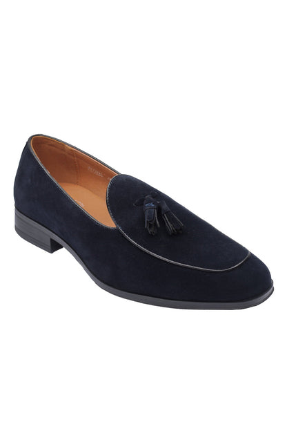 SUEDE TASSEL LOAFERS