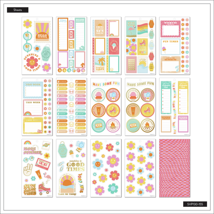 Sunshine Vibes - Value Pack Stickers
