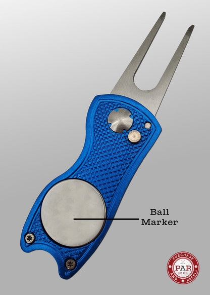 SWITCHBLADE DIVOT TOOL AND BALL MARKER