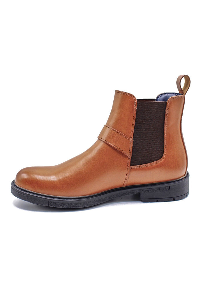 TAN BROWN DEALER BIKER STRAP BOOTS