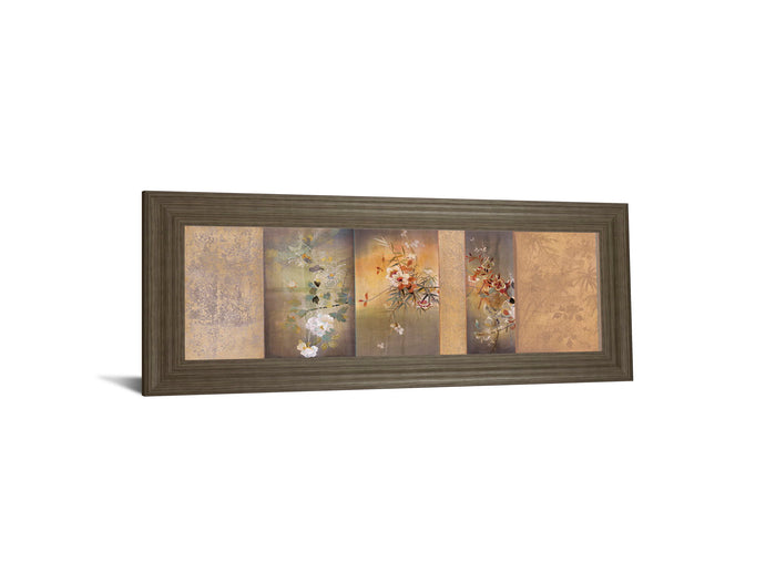 Tea Garden I By Douglas - Framed Print Wall Art - Beige