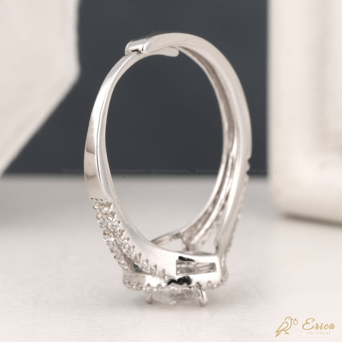 The Amara - Ballerina Halo & Split-Shank Lab Grown Diamond Pavé Heart Cut Ring