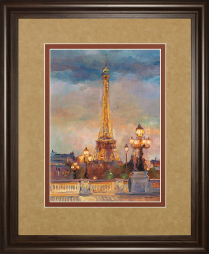 The Beginning Of The Evening By Marilyn Hageman - Framed Print Wall Art - Light Brown