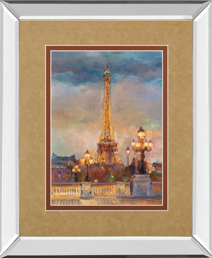 The Beginning Of The Evening By Marilyn Hageman - Mirror Framed Print Wall Art - Light Brown