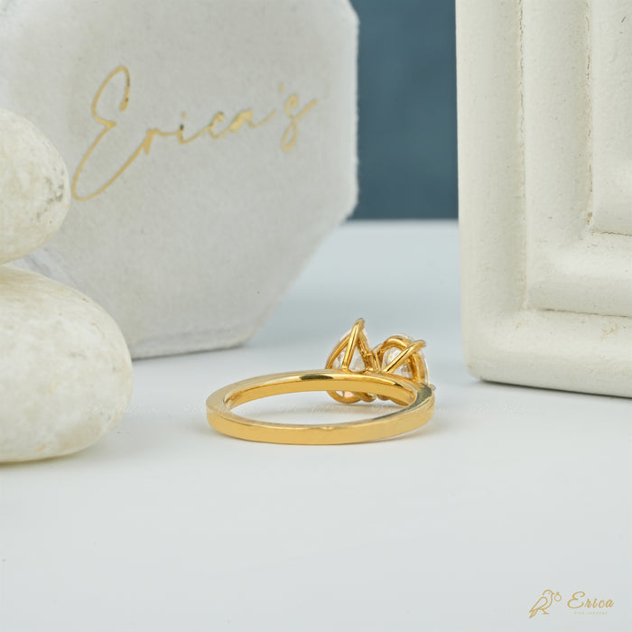 The Beloved - Pear & Oval Lab Grown Diamond Toi et Moi Ring