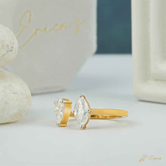 The Bond - Pear & Marquise Lab Grown Diamond Toi et Moi Ring