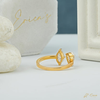 The Bond - Pear & Marquise Lab Grown Diamond Toi et Moi Ring