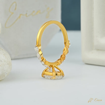 The Capri - Oval Shared Prong Lab Grown Diamond Ring