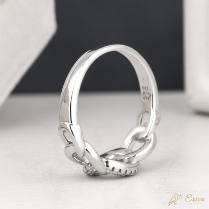 The Chain - Pavé Lab Grown Diamond Cuban Link Ring