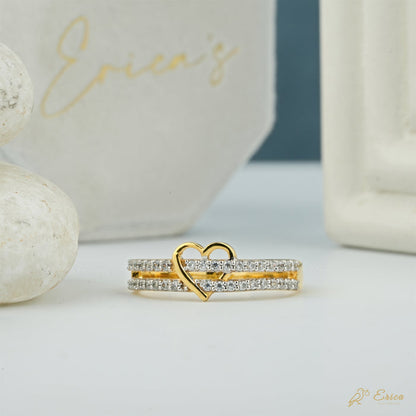 The Chevron - Curved Lab Grown Diamond Pavé Band
