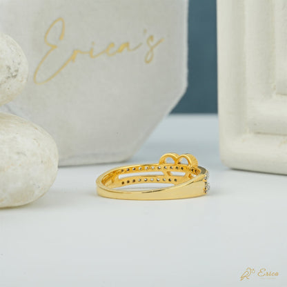 The Chevron - Curved Lab Grown Diamond Pavé Band