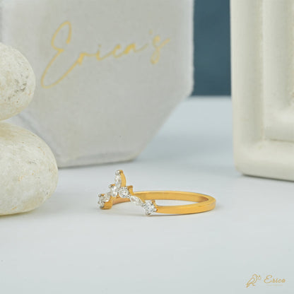 The Crown - Chevron Mixed Cut Lab Grown Diamond Band