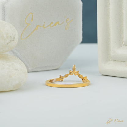 The Crown - Chevron Mixed Cut Lab Grown Diamond Band