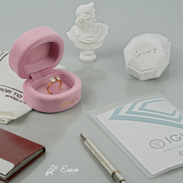 The Duet - Oval & Pear Lab Grown Diamond Toi et Moi Ring