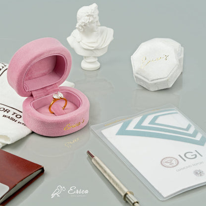 The Embrace - Marquise & Pear Lab Grown Diamond Toi et Moi Ring