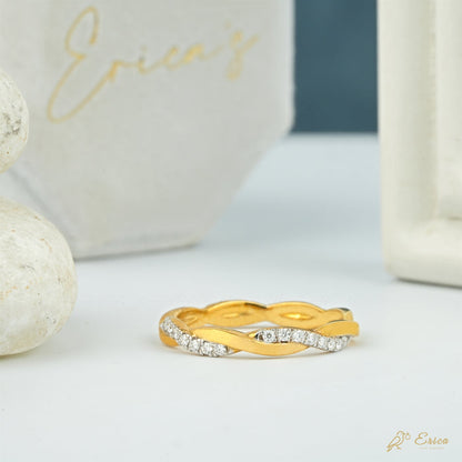 The Eternal - Twisted Braid Lab Grown Diamond Band
