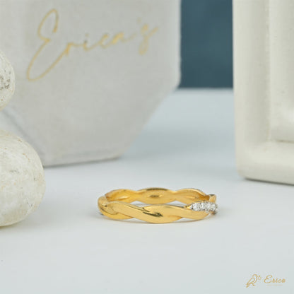 The Eternal - Twisted Braid Lab Grown Diamond Band