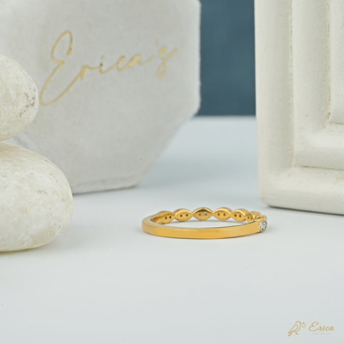 The Florence - Vintage Lab Grown Diamond Milgrain Band
