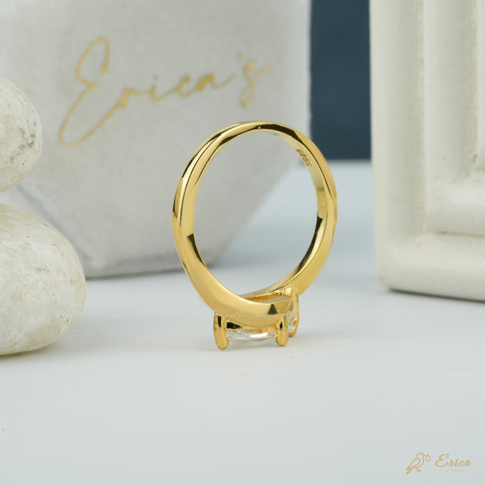 The Horizon - Marquise Lab Grown Diamond East-West Bypass Ring