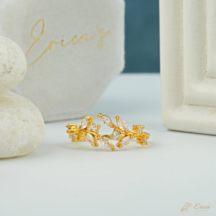 The Ivy - Botanical Leaf Lab Grown Diamond Band