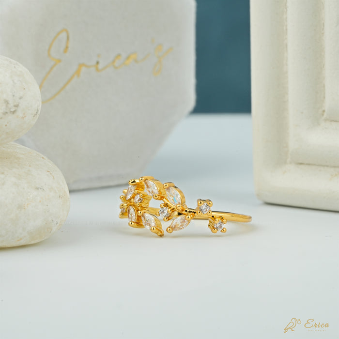 The Ivy - Botanical Leaf Lab Grown Diamond Band