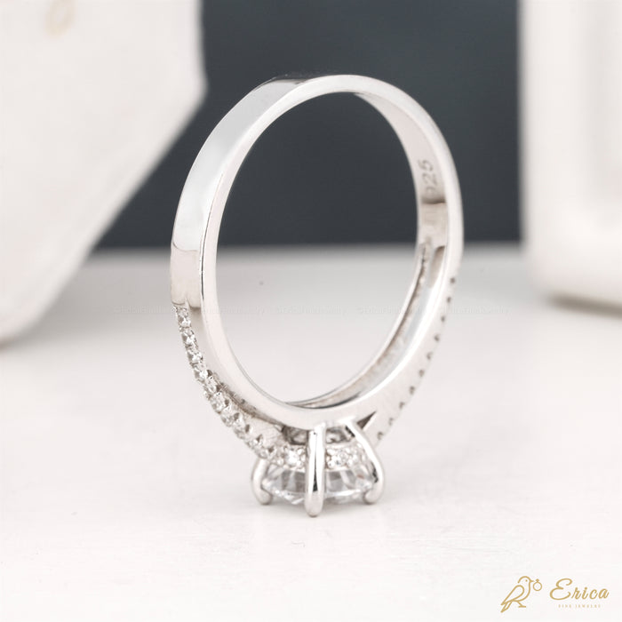 The Moorgate - Round Solitaire Pavé Lab Grown Diamond Hidden Halo Engagement Ring