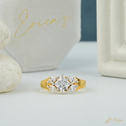 The Royal - Princess Cut with Marquise Sides Lab Grown Diamond Ring