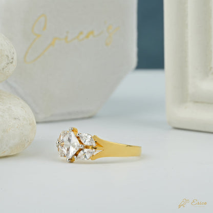 The Royal - Princess Cut with Marquise Sides Lab Grown Diamond Ring