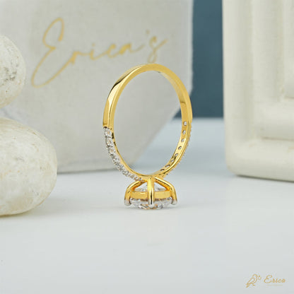 The Soleil - Round Lab Grown Diamond Pavé Ring