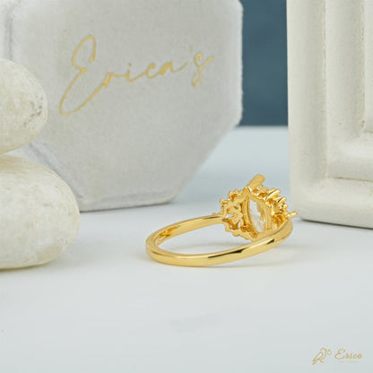 The Stellar - Marquise Starburst Lab Grown Diamond Cluster Ring