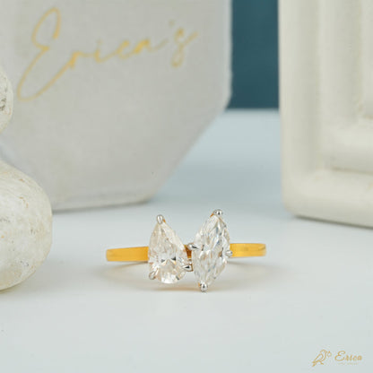 The Together - Pear & Marquise Lab Grown Diamond Toi et Moi Ring