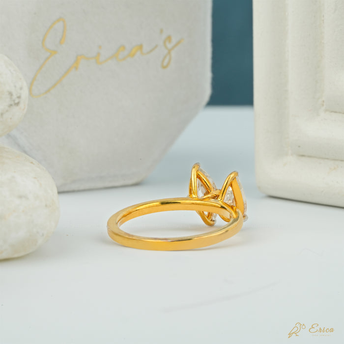 The Together - Pear & Marquise Lab Grown Diamond Toi et Moi Ring
