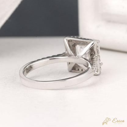 The Valencia - Asscher Cut Classic Lab Grown Diamond Halo Ring