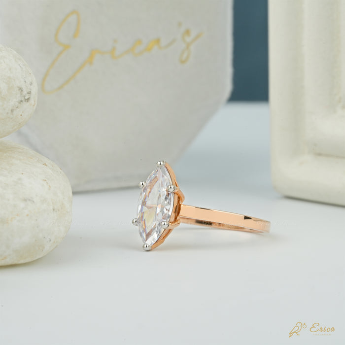 The Whisper - Marquise Lab Grown Diamond Solitaire Ring