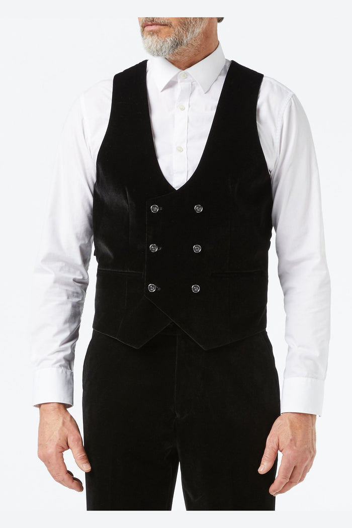 TIM - Black Velvet 3 Piece Wedding Suit