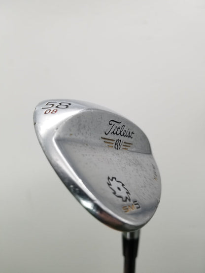 TITLEIST VOKEY SM5 CHROME WEDGE 58/08M REGULAR KUROKAGE SILVER 65G 35" FAIR