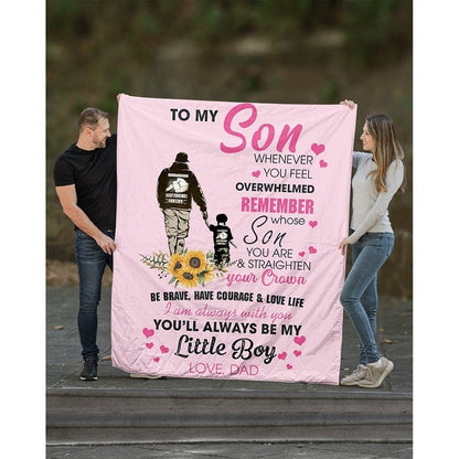 To My Son - From Dad - A327 - Premium Blanket