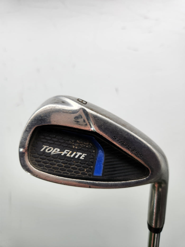 TOP FLITE STAINLESS 8 IRON REGULAR STEEL 36.5" GOOD