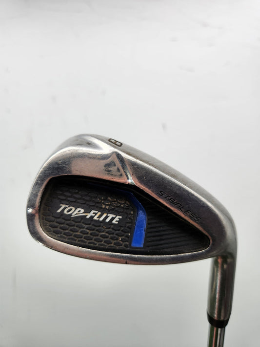 TOP FLITE STAINLESS 8 IRON REGULAR STEEL 36.5" GOOD