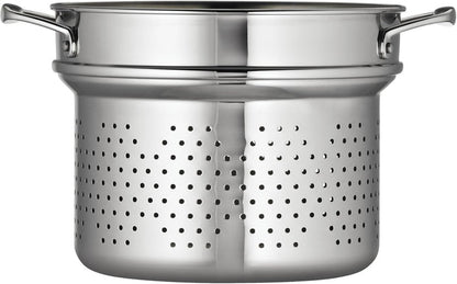 Tramontina Stainless Steel Pasta Strainer Insert for Pot, Basket compatible with 8 - Quart Stock Pot - electronicsexpo.com - Sauce Pans & Sauciers