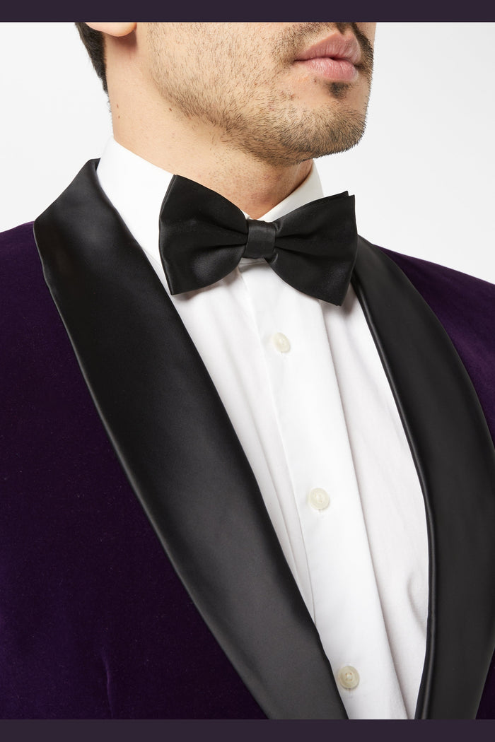 Tuxedo Ricky - Purple Soft Velvet Jacket
