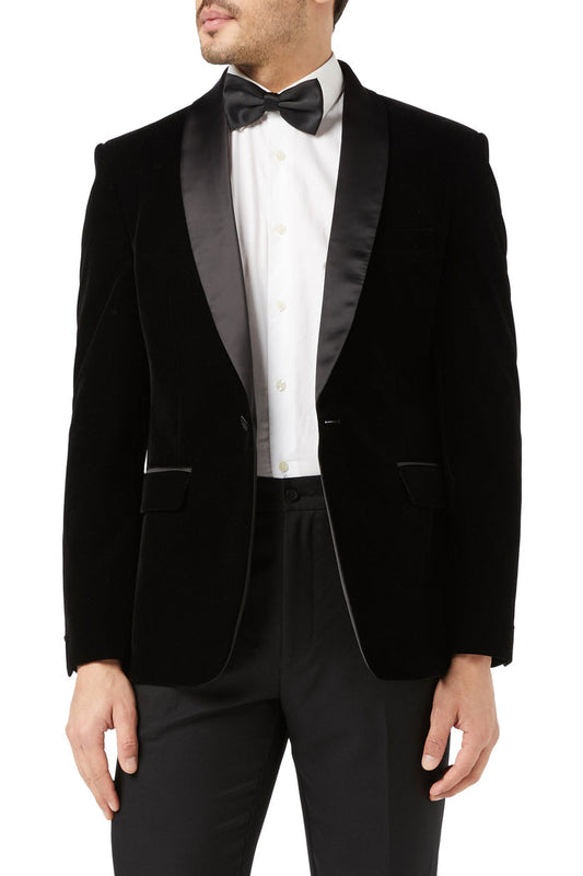 TUXEDO TIM - Black Soft Velvet Jacket