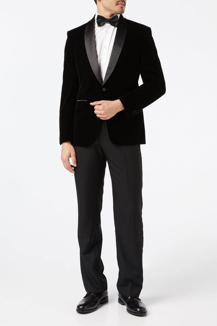 TUXEDO TIM - Black Soft Velvet Jacket