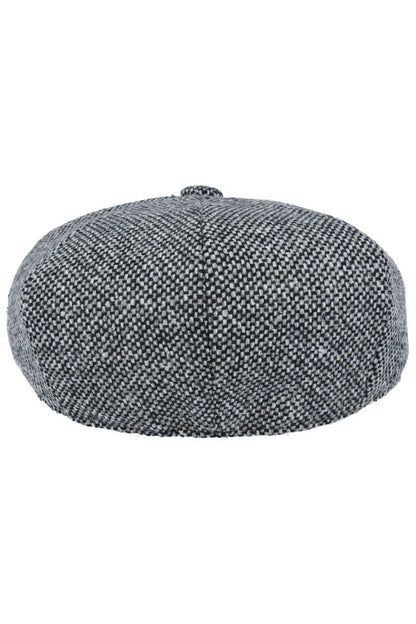 TWEED WOOL BLEND NEWSBOY FLAT CAP